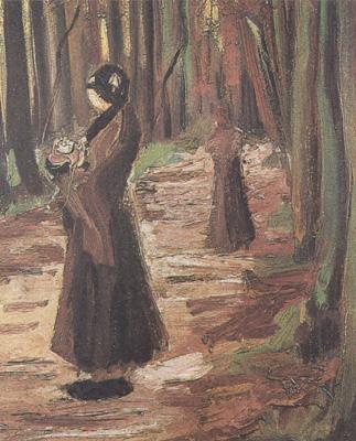 Vincent Van Gogh Tow Women in the Woods (nn04) Norge oil painting art